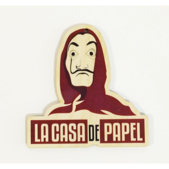 LaCasaDePapel εκτύπωση σε ξύλο LaCasaDePapel εκτύπωση σε ξύλο