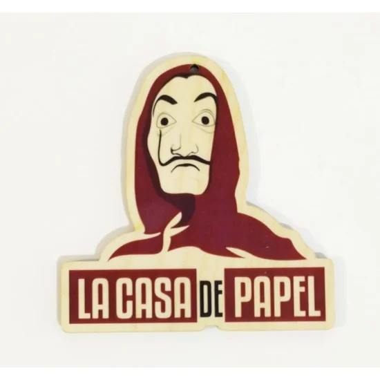 LaCasaDePapel εκτύπωση σε ξύλο LaCasaDePapel εκτύπωση σε ξύλο