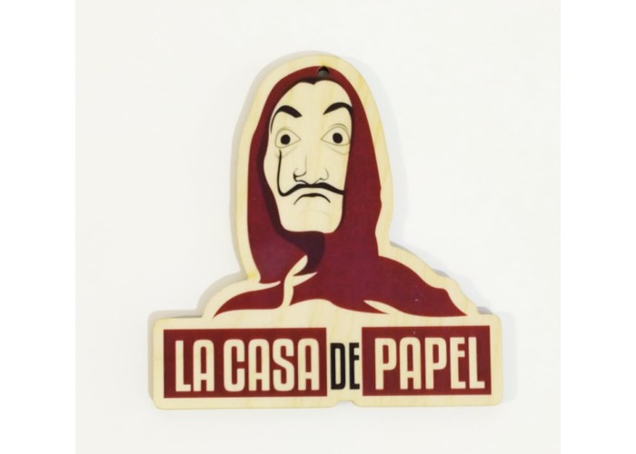 LaCasaDePapel εκτύπωση σε ξύλο LaCasaDePapel εκτύπωση σε ξύλο