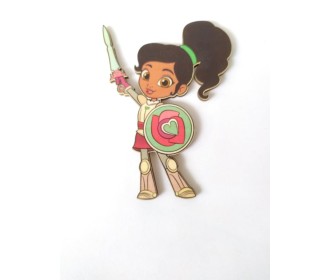 Κοριτσάκι Ιππότης εκτύπωση σε ξύλο Κοριτσάκι Ιππότης εκτύπωση σε ξύλο