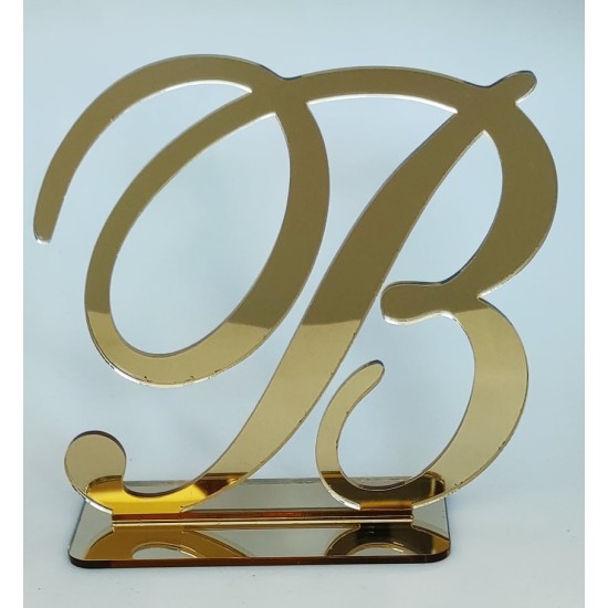 Plexiglass Gold Mirror Διακοσμητικό Μονόγραμμα Plexiglass Gold Mirror Διακοσμητικό Μονόγραμμα