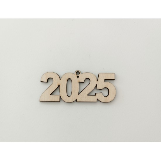 2025 Ξύλινο 8cm Κρεμαστό 2025 Ξύλινο 8cm Κρεμαστό