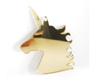 Plexiglass Gold Mirror Μονόκερος Plexiglass Gold Mirror Μονόκερος