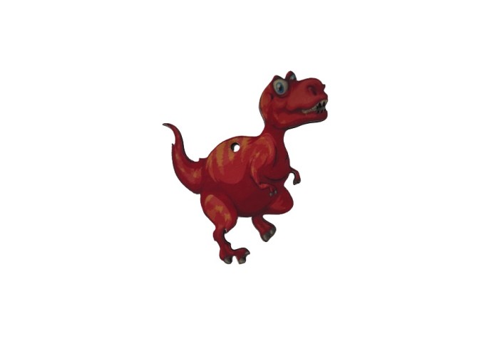 Δεινόσαυρος T-Rex εκτύπωση σε ξύλο