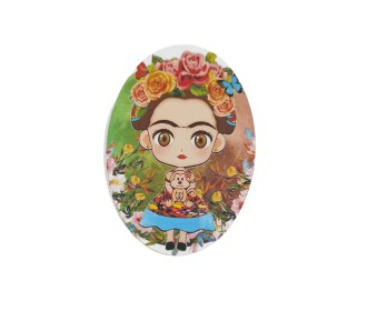 Frida Kahlo #7 εκτύπωση σε ξύλο  Frida Kahlo #7 εκτύπωση σε ξύλο