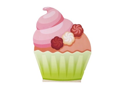 Cupcake εκτύπωση σε ξύλο Cupcake εκτύπωση σε ξύλο