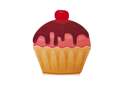 Cupcake #4 εκτύπωση σε ξύλο Cupcake #4 εκτύπωση σε ξύλο
