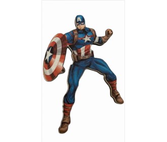 Captain America εκτύπωση σε ξύλο Captain America εκτύπωση σε ξύλο
