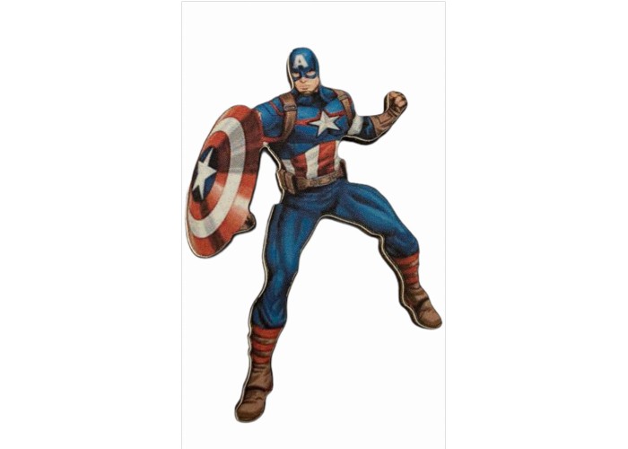 Captain America εκτύπωση σε ξύλο