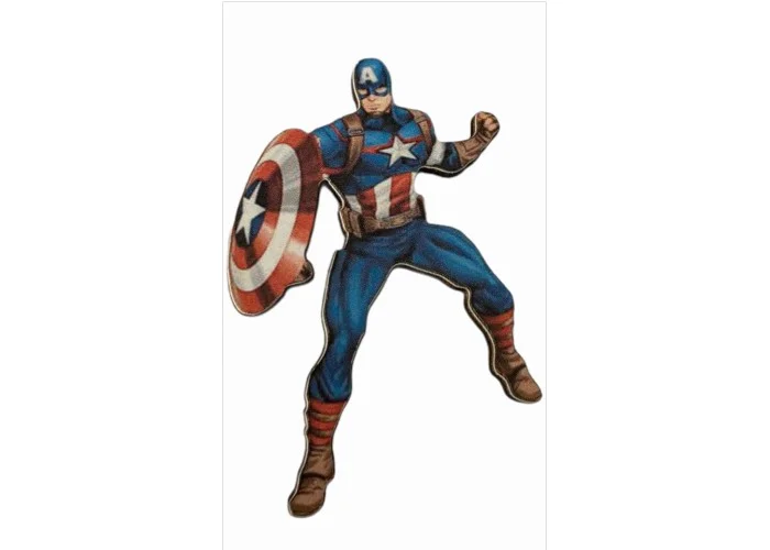 Captain America εκτύπωση σε ξύλο