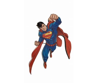Superman εκτύπωση σε ξύλο Superman εκτύπωση σε ξύλο