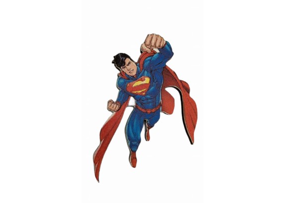 Superman εκτύπωση σε ξύλο Superman εκτύπωση σε ξύλο