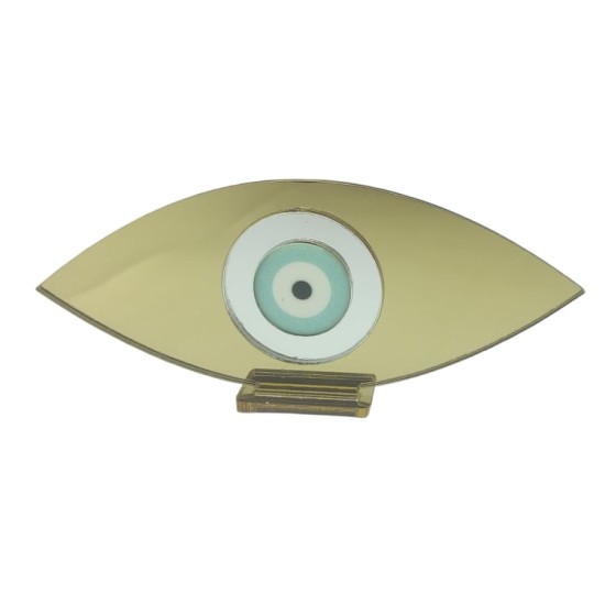 Plexiglass γούρι μάτι με βάση 14εκ Plexiglass γούρι μάτι με βάση 14εκ
