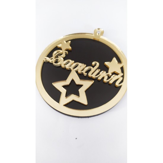 Double Plexiglass Μπάλα Με Όνομα Black - Gold Double Plexiglass Μπάλα Με Όνομα Black - Gold