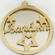 Double Plexiglass Μπάλα Με Όνομα Silver - Gold Double Plexiglass Μπάλα Με Όνομα Silver - Gold