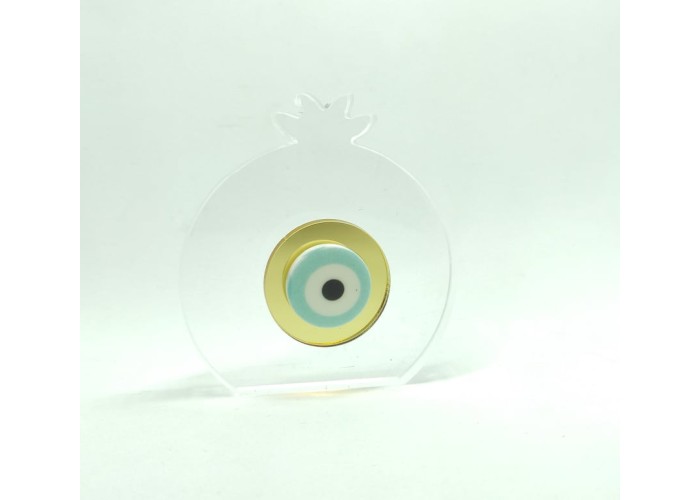 Plexiglass γούρι ρόδι 7cm, πάχος 1cm