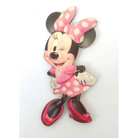 Ξύλινη Θεματική Βάση Λαμπάδας Minnie Με Έγχρωμη Εκτύπωση Σε Ξύλο 30cm Ξύλινη Θεματική Βάση Λαμπάδας Minnie Με Έγχρωμη Εκτύπωση Σε Ξύλο 30cm