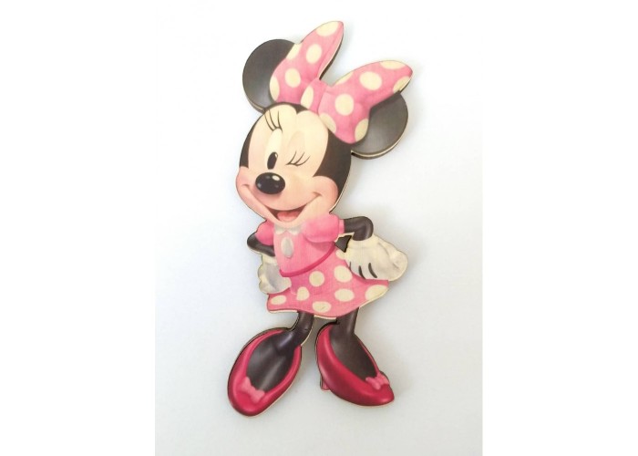 Ξύλινη Θεματική Βάση Λαμπάδας Minnie Με Έγχρωμη Εκτύπωση Σε Ξύλο 30cm Ξύλινη Θεματική Βάση Λαμπάδας Minnie Με Έγχρωμη Εκτύπωση Σε Ξύλο 30cm