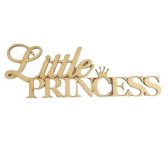 Ξύλινη διακοσμητική επιγραφή Princess  25cm