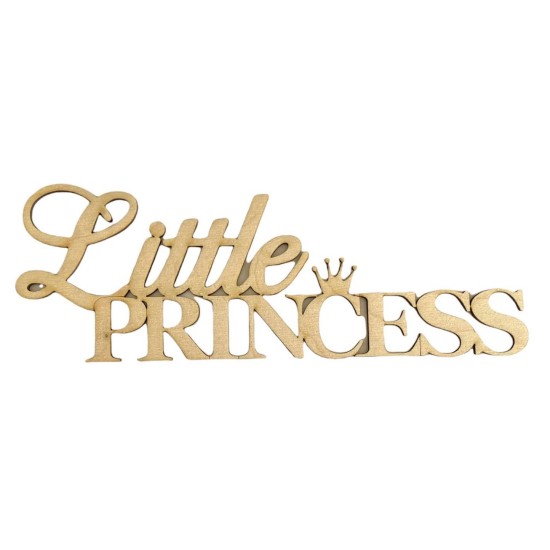 Ξύλινη διακοσμητική επιγραφή Princess 25cm Ξύλινη διακοσμητική επιγραφή Princess 25cm