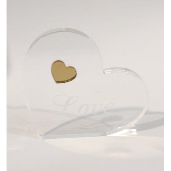 Καρδιά Plexiglass διάφανο 12cm x 1cm με χάραξη love Καρδιά Plexiglass διάφανο 12cm x 1cm με χάραξη love