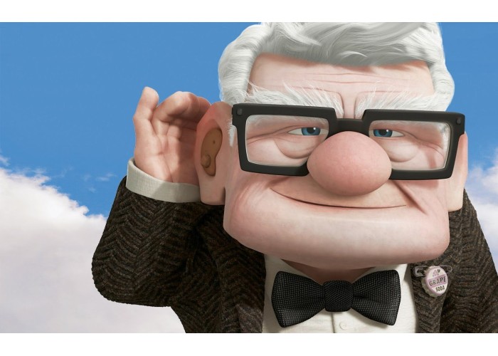 Παππούς Up εκτύπωση σε ξύλο