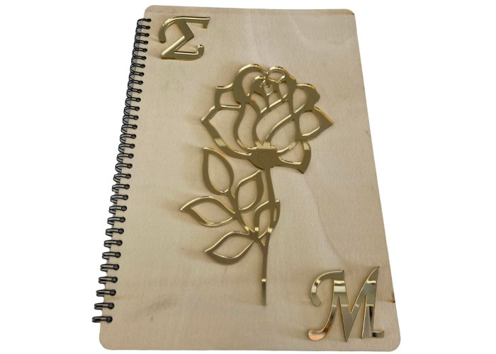 Βιβλίο ευχών με ξύλινα εξώφυλλα 30x20cm 20φύλλα ( 40 σελίδες) ιβουάρ με μονογράμματα plexiglass Βιβλίο ευχών με ξύλινα εξώφυλλα 30x20cm 20φύλλα ( 40 σελίδες) ιβουάρ με μονογράμματα plexiglass