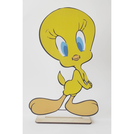 Tweety εκτύπωση σε ξύλο Tweety εκτύπωση σε ξύλο