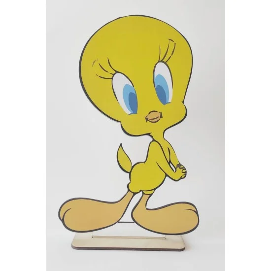 Tweety εκτύπωση σε ξύλο Tweety εκτύπωση σε ξύλο