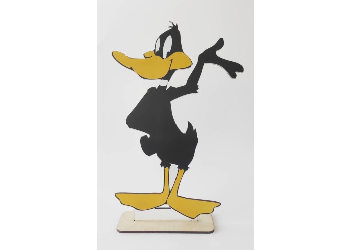 Duffy Duck εκτύπωση σε ξύλο Duffy Duck εκτύπωση σε ξύλο