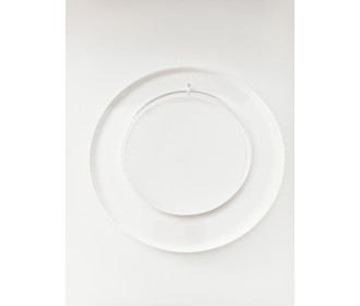 Στεφάνι από διάφανο Plexiglass χοντρό, διάμετρος 15cm Στεφάνι από διάφανο Plexiglass χοντρό, διάμετρος 15cm