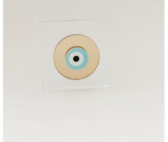 Γούρι με γυάλινη επιφάνεια και Plexiglass 6cm Γούρι με γυάλινη επιφάνεια και Plexiglass 6cm