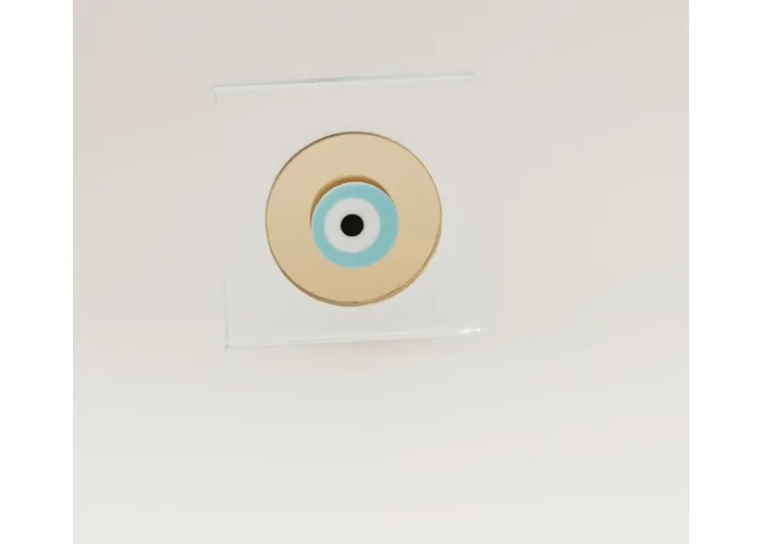 Γούρι με γυάλινη επιφάνεια και Plexiglass 6cm