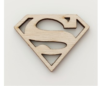 Ξύλινο Σήμα Superman Ξύλινο Σήμα Superman