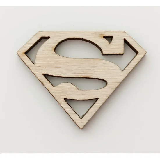 Ξύλινο Σήμα Superman Ξύλινο Σήμα Superman