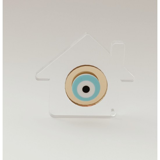Plexiglass Γούρι Σπιτάκι 7cm, Πάχος 1cm Plexiglass Γούρι Σπιτάκι 7cm, Πάχος 1cm