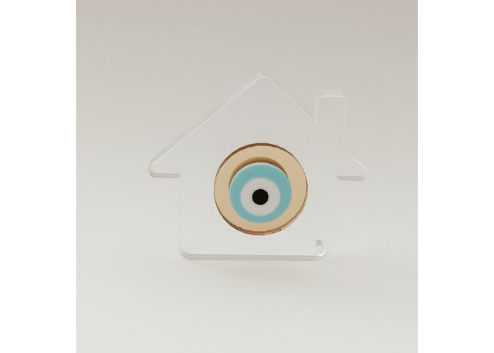 Plexiglass Γούρι Σπιτάκι 7cm, Πάχος 1cm Plexiglass Γούρι Σπιτάκι 7cm, Πάχος 1cm