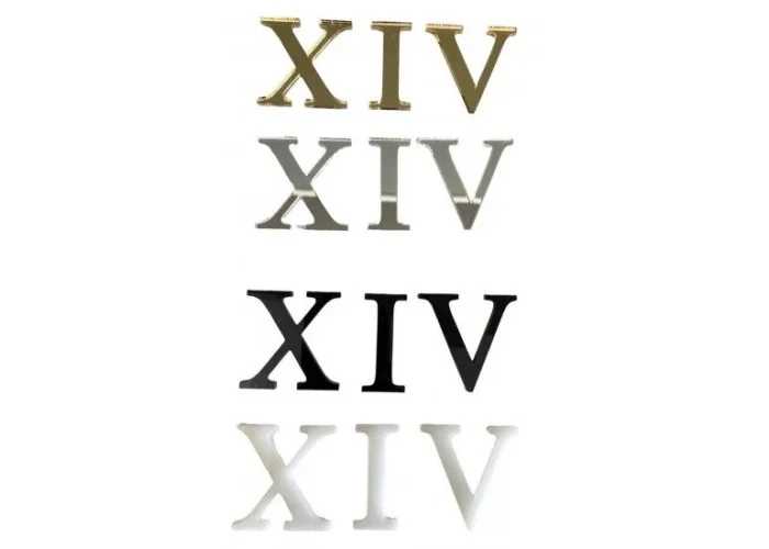 Λατινικοί Αριθμοί Ρολογιού Plexiglass 3cm