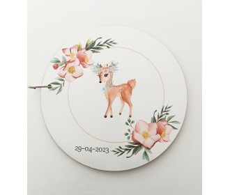 Βιβλίο Ευχών Ελαφάκι Με Έγχρωμη Εκτύπωση Σε Ξύλο 30cm 15φύλλα ( 30 Σελίδες) + Διακοσμητικό Όνομα + Κάνε Μια Ευχή Βιβλίο Ευχών Ελαφάκι Με Έγχρωμη Εκτύπωση Σε Ξύλο 30cm 15φύλλα ( 30 Σελίδες) + Διακοσμητικό Όνομα + Κάνε Μια Ευχή