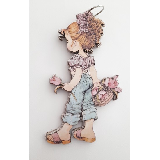 Βιβλίο Ευχών Sarah Kay #2 Με Έγχρωμη Εκτύπωση Σε Ξύλο 30cm 15φύλλα ( 30 σελίδες) + διακοσμητικό όνομα + Κάνε μια ευχή
