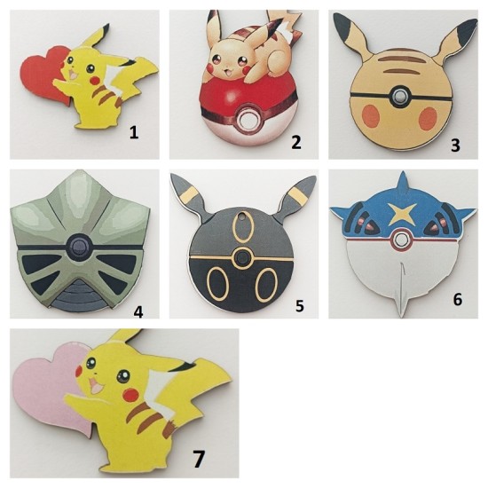 Pokemon - Πίκατσου εκτύπωση σε ξύλο Pokemon - Πίκατσου εκτύπωση σε ξύλο