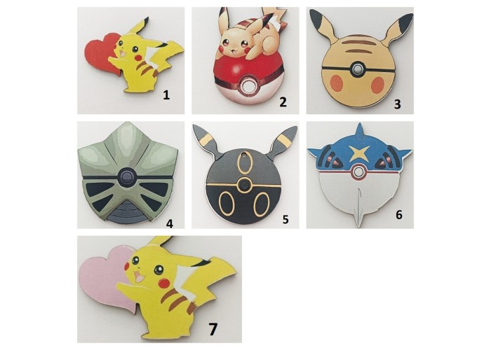 Pokemon - Πίκατσου  εκτύπωση σε ξύλο