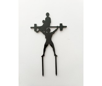 Cake Topper Plexiglass Bάρη 15cm Cake Topper Plexiglass Bάρη 15cm