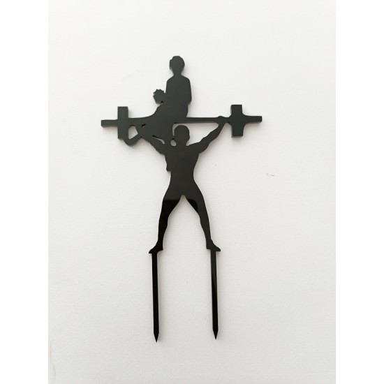 Cake Topper Plexiglass Bάρη 15cm Cake Topper Plexiglass Bάρη 15cm