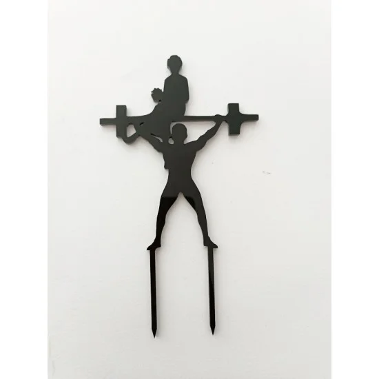 Cake Topper Plexiglass Bάρη 15cm
