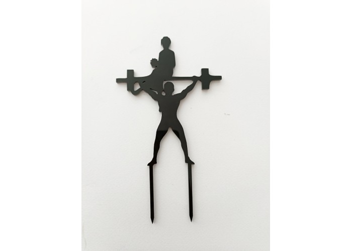 Cake Topper Plexiglass Bάρη 15cm Cake Topper Plexiglass Bάρη 15cm