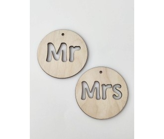 Ξύλινο Mr / Mrs Ξύλινο Mr / Mrs