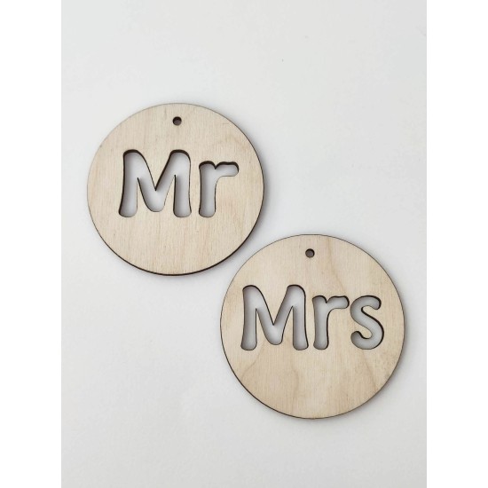 Ξύλινο Mr / Mrs Ξύλινο Mr / Mrs