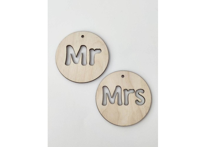 Ξύλινο Mr / Mrs Ξύλινο Mr / Mrs