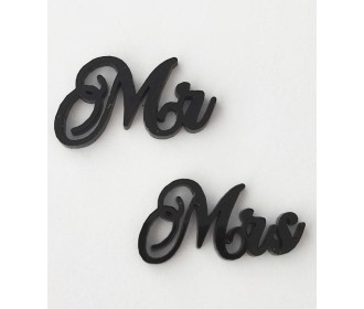 Plexiglass διακοσμητικό Mr - Mrs Plexiglass διακοσμητικό Mr - Mrs
